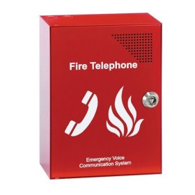 (image for) EVC301RLK: Red fire telephone outstation, handset (key)