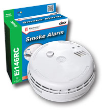 (image for) Ei146RC Optical Smoke Alarm. Easi-fit base