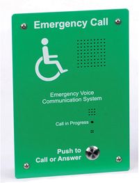 (image for) EVC302GF: Green Handsfree EVC Outstation, Flush Mounting